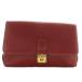  Bally BALLY клатч ручная сумочка кожа Turn блокировка Logo Gold металлические принадлежности красный красный /XZ #GY18 женский 