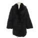  No-brand мех кролика пальто мех средний 9 чёрный черный /GV #GY18 женский 
