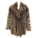  SaGa лиса SAGA FOX ROYAL золотой SaGa меховое пальто мех лиса средний половина длина оттенок коричневого /UO #GY18 женский 
