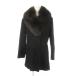  меховое пальто kala прохладный Ram мех большой цвет мех лисы средний длина 11 чёрный черный /MN18 #GY18 женский 