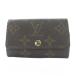  Louis Vuitton LOUIS VUITTONmyurutikre6 чехол для ключей 6 полосный монограмма парусина чай Brown /KW #GY11 женский 