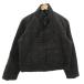  Versace джинсы VERSACE JEANS COUTURE с хлопком стеганная куртка блузон Zip выше проверка S нейлон чёрный черный 