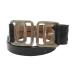  Dolce &amp; Gabbana Dolce&Gabbana DOLCE&amp;GABBANA DG Logo пряжка ремень pa палатка кожа чёрный черный /UO #GY18 мужской женский 