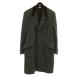  Paul Smith коллекция PAUL SMITH COLLECTION Пальто Честерфилд внешний шерсть длинный "в елочку" соотношение крыло кнопка XL серый 