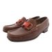  Salvatore Ferragamo Salvatore Ferragamo Loafer обувь кожа gun chi-ni Logo мокасины 5 чай Brown /FF #GY11reti-