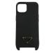  Prada PRADA смартфон кейс iPhone кейс iPhone13 iPhone14safia-no кожа треугольник Logo чёрный черный /XZ #GY18