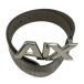  Armani Exchange A/X ARMANI EXCHANGE ремень пряжка PVC кожа AX Logo S серебряный цвет /XZ #GY18 мужской 