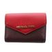 Michael Kors MICHAEL KORS чехол для ключей 6 полосный кошелек для мелочи . кожа красный красный фиолетовый лиловый /AN33 женский 