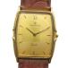  Seiko SEIKO 42330.26 наручные часы античный Vintage часы кварц кожаный ремень квадратное Gold цвет золотой цвет 