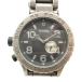  Nixon NIXON THE 42-20 наручные часы часы кварц чёрный циферблат Logo серебряный цвет #GY18 /MQ мужской 