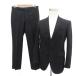 olihikaORIHICA костюм формальный выставить верх и низ tailored jacket одиночный средний длина слаксы брюки 94A6 чёрный черный /HO1