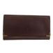  Cartier Cartier Must линия клатч ручная сумочка кожа du-bruC Logo Gold металлические принадлежности wine red /XZ #GY18