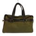  дизель DIESEL Mini сумка "Boston bag" ручная сумочка плечо .. парусина кожа Logo Gold металлические принадлежности хаки чай цвет Brown /XZ #GY42