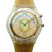  Swatch SWATCH утиль 1998 год Рождество специальный SPARKLING LIFE GZ902 наручные часы часы кварц желтый желтый мужской 