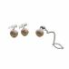 tasaki рисовое поле мыс TASAKI запонки галстук комплект аксессуары Silver925 жемчуг жемчуг серебряный цвет #GY18 /MQ мужской 