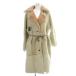 mi Rena Silvano MILENA SILVANO Sexton Coat Англия производства sek камень пальто мутон овчина кожа ягненка S слоновая кость розовый 