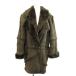  акцент siACSA SHEARLING мутоновое пальто sia кольцо пальто кожа ягненка овчина длинный M чай цвет Brown /XZ #GY42 женский 