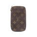  Louis Vuitton LOUIS VUITTON M62610 монограмма небольшая сумочка 6kre6 полосный чехол для ключей чай Brown мужской женский 