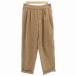  перчатка grove проверка брюки слаксы распорка tuck M чай Brown /GV #GY39 женский 