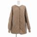  Zoo чай ZOOTIE прекрасный товар стеганная куртка нейлон с хлопком M чай Brown /UO #GY39 женский 