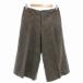  Human Woman HUMAN WOMAN прекрасный товар брюки Capri over Silhouette центральный Press M чай Brown /AE женский 