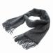  твид Mill TWEEDMILL muffler Ram шерсть бахрома серый /JS мужской 