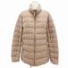  Uniqlo UNIQLO Ultra свет пуховик блузон XL бежевый 211-400711 /JS женский 