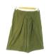  Kenzo KENZO брюки юбка-брюки половина tuck тонкий 36 S зеленый хаки /AO1 женский 