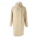 duklaseDoCLASSE с хлопком пальто шаль цвет длинный длина двойной ворсистый 7 бежевый /AO18 #GY99 женский 