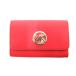  Michael Kors MICHAEL KORS футляр для визитных карточек футляр для карточек красный красный заслонка type вдавлено . обработка Logo металлические принадлежности /NU #GY99 женский 