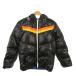  Ocean Pacific OCEAN PACIFIC Sunwear пуховик верхняя одежда M чёрный черный полоса рисунок с капюшоном . длинный рукав /MN22 #GY99