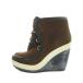 united обнаженный UNITED NUDE ботиночки - ботинки замша Wedge подошва 37 23.5cm чай Brown #GY69 /MQ женский 