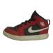  Nike NIKE PS Jordan 1 Mid ALT Black Gym Red White спортивные туфли Kids ребенок обувь кожа - ikatto US2Y 21cm красный чёрный DR9745-061