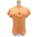  Burberry Golf BURBERRY GOLF одежда для гольфа cut and sewn половина Zip M orange короткий рукав Logo вышивка /HO6 #GY99 женский 