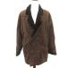 SHEARLING мутоновое пальто овечья кожа натуральная кожа 54 чай Brown двойной breast выполненный в строгом стиле цвет длинный длина /YS38 #GY99 мужской 