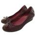  Cole Haan COLE HAAN NIKE AIR балетки туфли-лодочки 6B бордо фиолетовый лиловый стеганое полотно лента Wedge подошва /NU #GY99