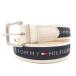 Tommy Hilfiger TOMMY HILFIGER ремень 36/90 Logo вышивка темно-синий темно-синий белый белый /MG #GY73 мужской 
