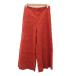  Ined INED гаучо брюки широкий брюки лен linen9 красный красный 7 минут длина /YS44 #GY69 женский 