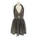  не использовался товар Alice ma call aliceMcCALL отверстие over Ray ho ruta- Mini платье One-piece гонки EUR36 чёрный черный белый белый /C