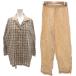  Burberry London BURBERRY LONDON прекрасный товар Night одежда пижама рубашка пижама брюки Mnoba проверка открытый цвет легкий 