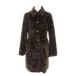  low to редкость monLAUTREAMONT selection искусственный мех пальто 2 чай Brown одноцветный длинный рукав воротник имеется /MN7 #GY77 женский 