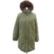  United Arrows A DAY IN THE LIFE Mod's Coat пуховик милитари пальто длинный длина 40 L хаки с капюшоном . женский 