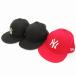  New Era NEW ERA NY New York yan Keith Kids Child 59FIFTY колпак шляпа 3 пункт суммировать шерсть 53.9cm чёрный черный красный 