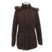  Michel Klein MICHEL KLEIN Mod's Coat с хлопком жакет стеганое полотно капот мех лисы Short 38 чай Brown /FFreti