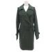 SANYO тренчкот 42 зеленый зеленый ремень имеется /UO женский 