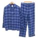  Brooks Brothers BROOKS BROTHERS выставить салон одежда пижама рубашка брюки S хлопок в клетку синий голубой /AE