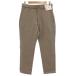  не использовался товар Uniqlo UNIQLO с биркой 24AW нагрев Tec легкий брюки 2WAY стрейч конический подкладка шерсть S бежевый 321-463968 /GV