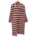  не использовался товар Kai Bestep с биркой пижама Night одежда длинный рубашка длинный рукав F красный красный белый белый в клетку /GV мужской женский 