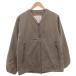  freak s магазин FREAKS STORE HIGH LOFT LINER JACKET PRIMALOFT с хлопком жакет блузон Zip выше M серый 