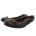  Gucci GUCCI Sherry линия балетки туфли-лодочки Flat кожа лента 36 чёрный черный 258438 /FF женский 